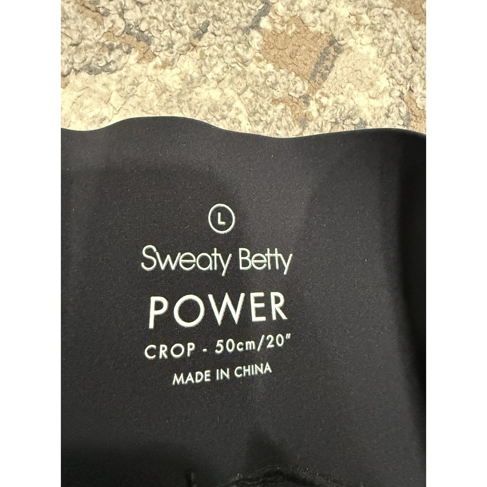 Sweaty Betty High Waist Power Cropped Leggings Black Size Large - Picture 6 of 9